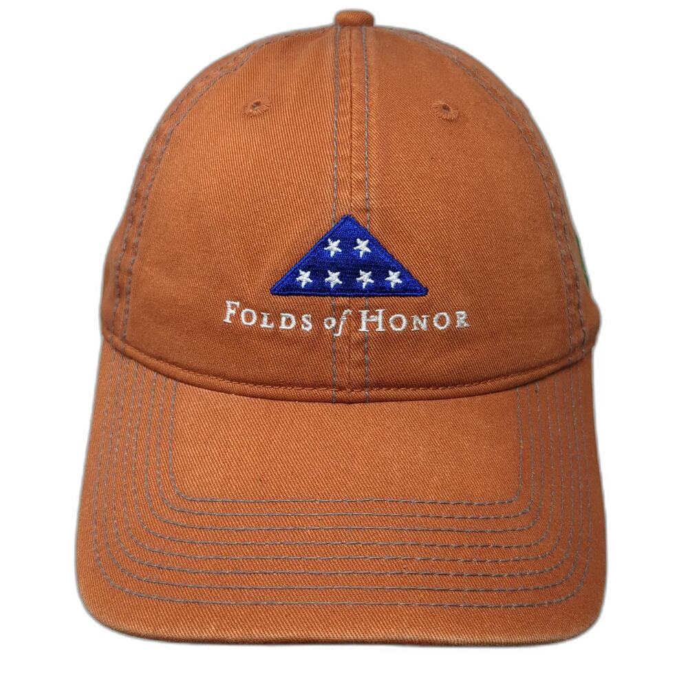 Fahrenheit Headwear Baseball Cap Orange One Size Folds of Honor Sinclair Hat